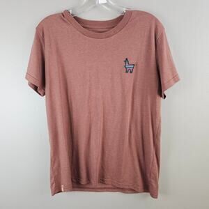 Treeblend Peru Embroidered Llama Crew Neck Graphic Sustainable T-Shirt Size M